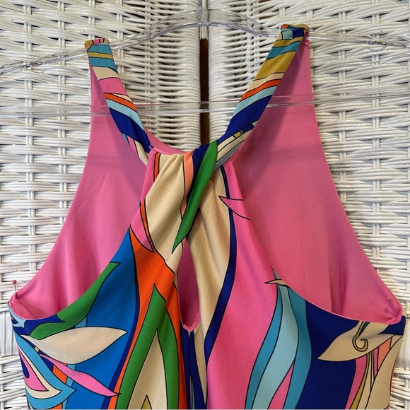 R & K Floral Sleeveless Dress M - Picture 4 of 6